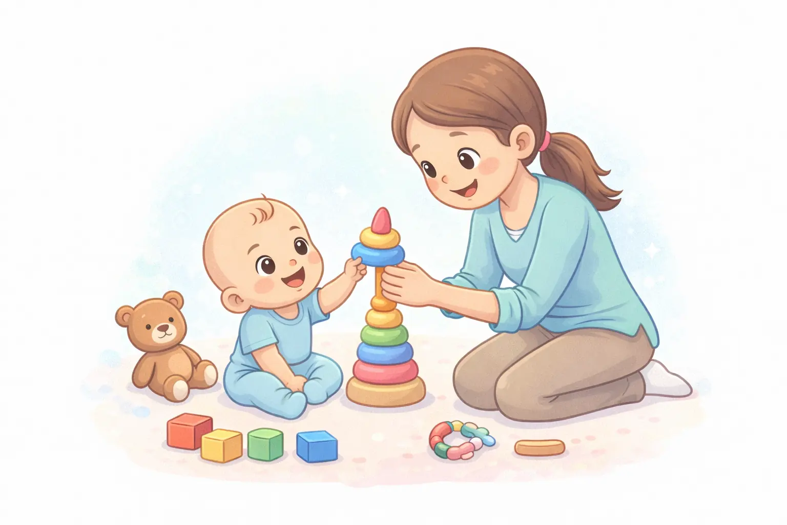 Imagen dibujo de un bebé