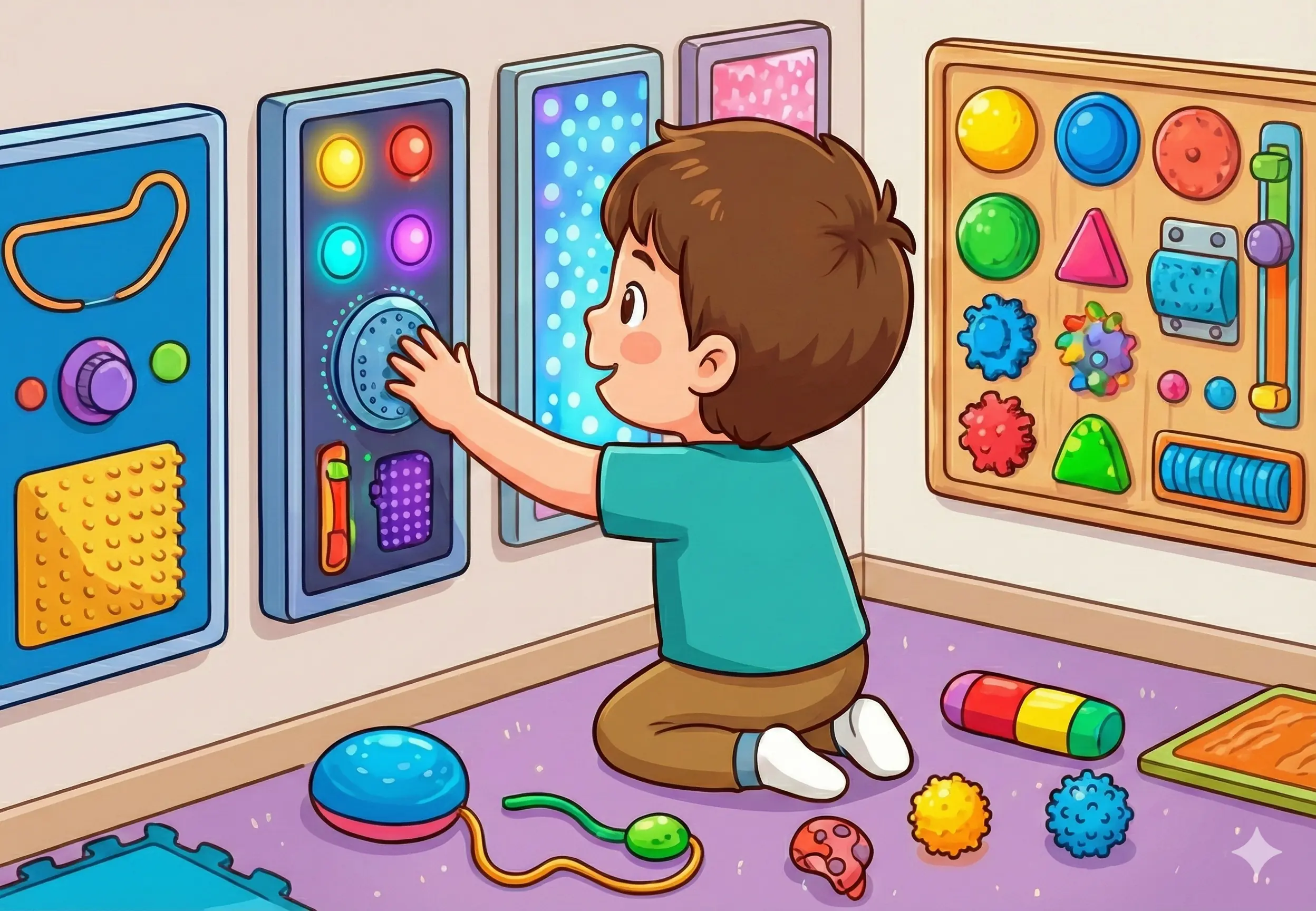 Imagen de un dibujo agradable de un cerebro relajado